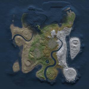 Thumbnail Rust Map: Procedural Map, Size: 2400, Seed: 1639504902, 8 Monuments