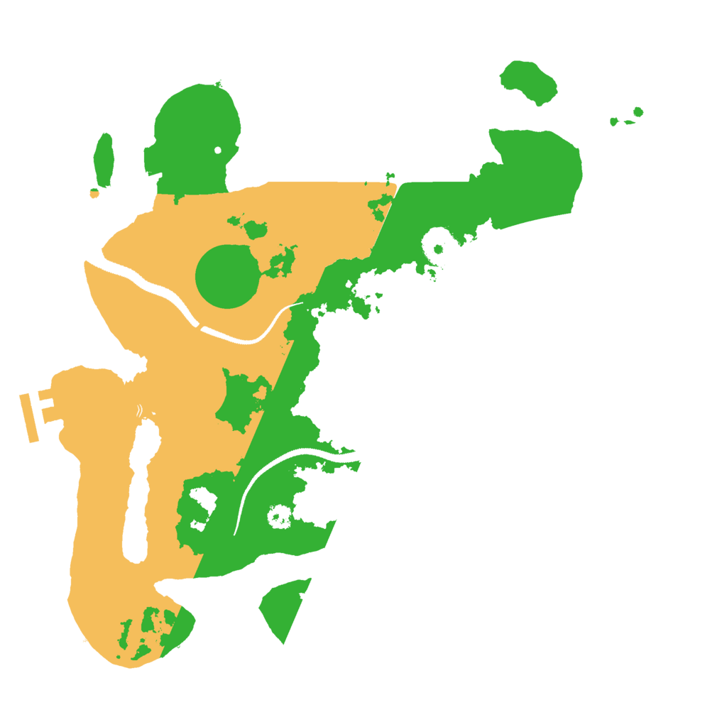 Biome Rust Map: Procedural Map, Size: 3000, Seed: 1337392570