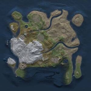 Thumbnail Rust Map: Procedural Map, Size: 3000, Seed: 1582601188, 12 Monuments