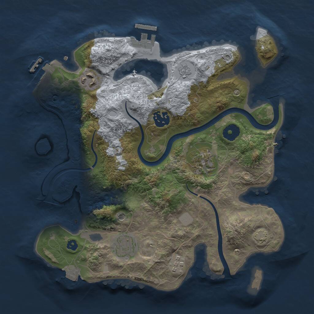 Rust Map: Procedural Map, Size: 2900, Seed: 1586544950, 11 Monuments