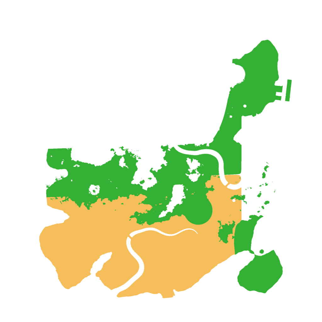 Biome Rust Map: Procedural Map, Size: 3000, Seed: 1917468648