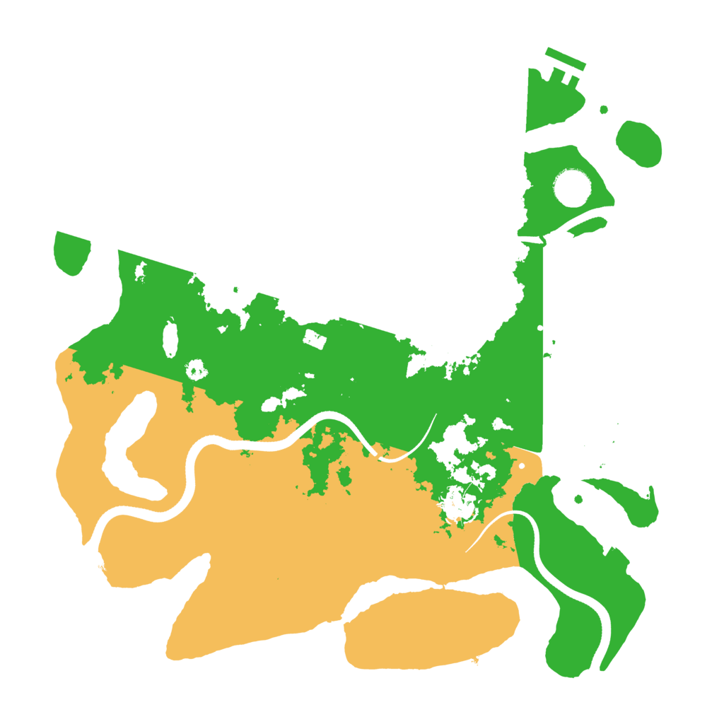 Biome Rust Map: Procedural Map, Size: 3500, Seed: 124536