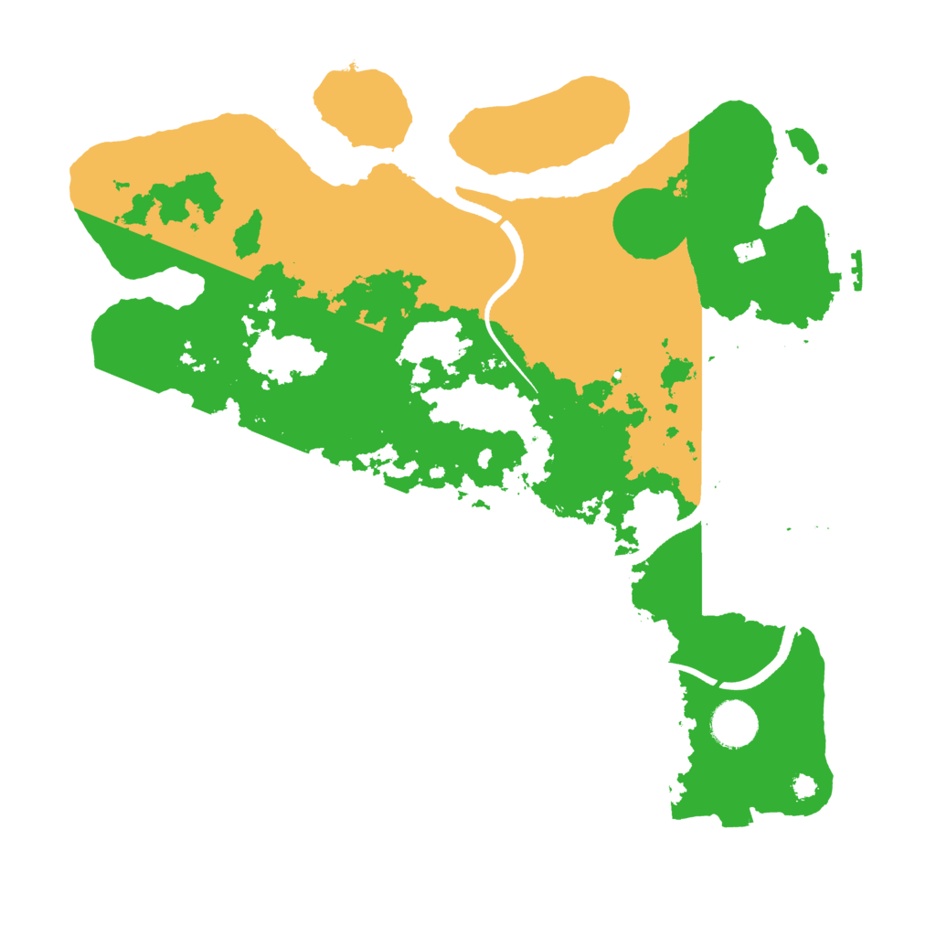 Biome Rust Map: Procedural Map, Size: 3500, Seed: 8392741