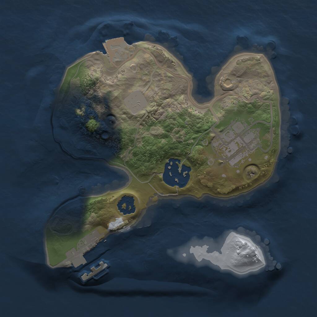 Rust Map: Procedural Map, Size: 1700, Seed: 1686739905, 4 Monuments