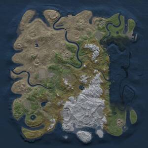 Thumbnail Rust Map: Procedural Map, Size: 4300, Seed: 2093272619, 16 Monuments