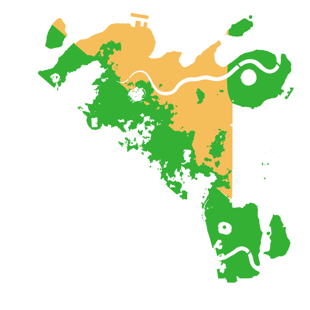 Biome Rust Map: Procedural Map, Size: 3500, Seed: 1106105251