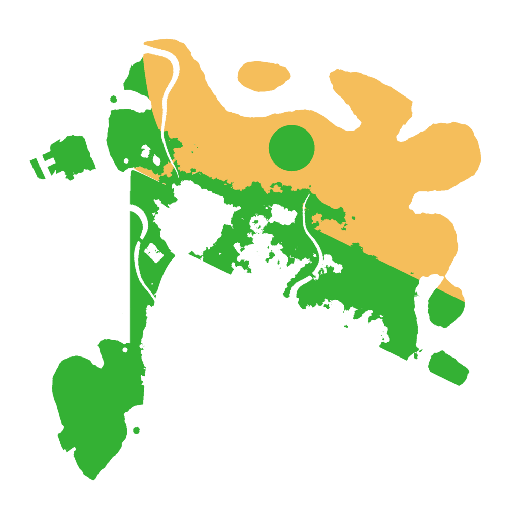 Biome Rust Map: Procedural Map, Size: 3000, Seed: 1301995835