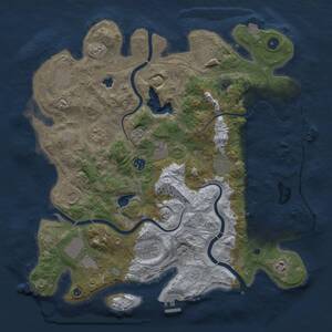Thumbnail Rust Map: Procedural Map, Size: 4250, Seed: 962527355, 17 Monuments