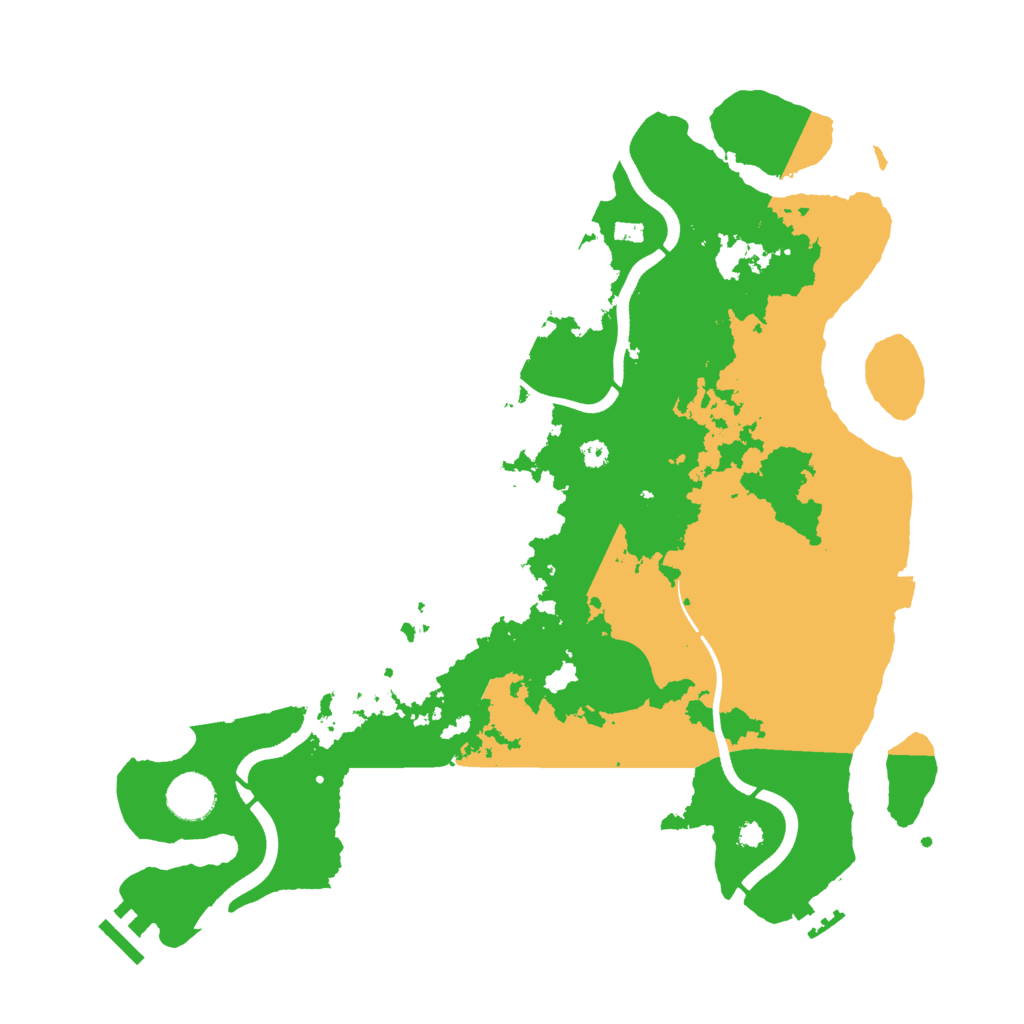 Biome Rust Map: Procedural Map, Size: 3750, Seed: 859422668