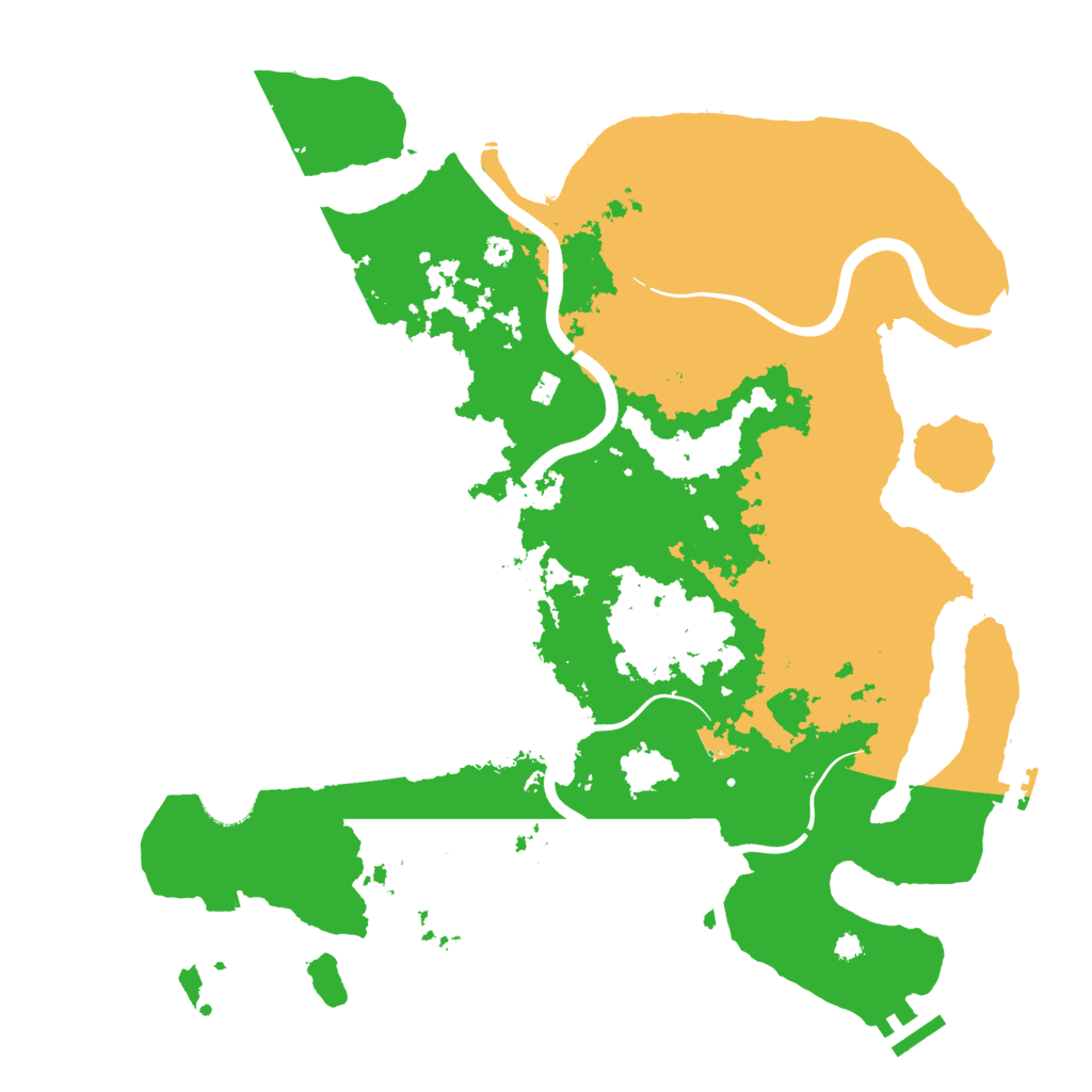 Biome Rust Map: Procedural Map, Size: 3750, Seed: 951877591