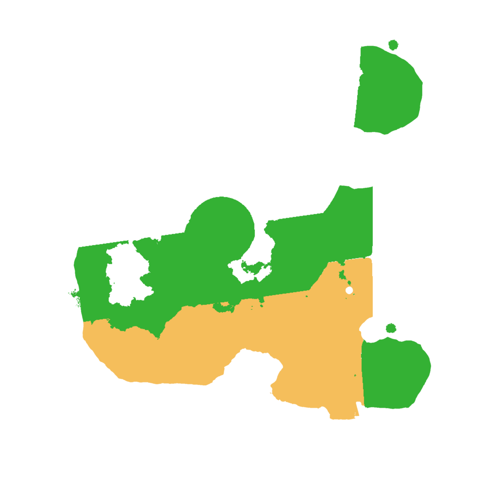 Biome Rust Map: Procedural Map, Size: 2000, Seed: 33424507