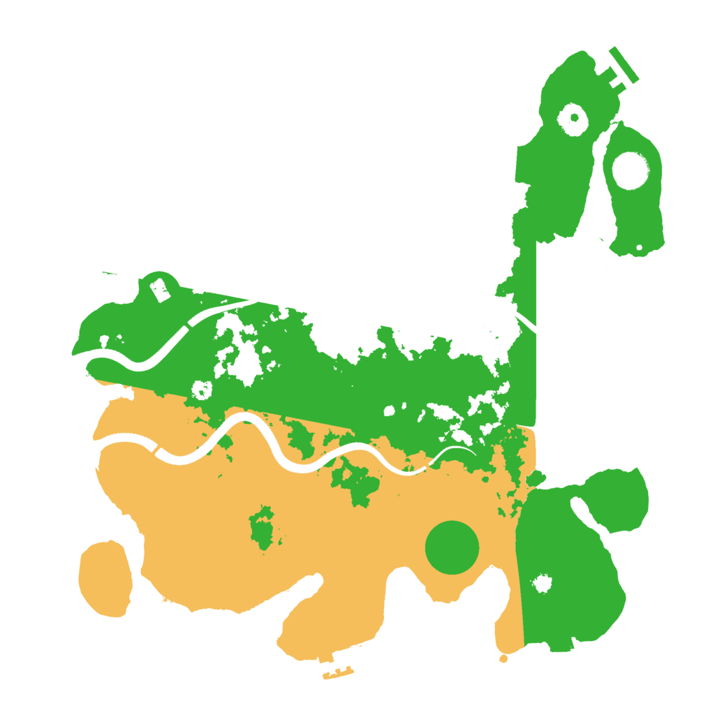 Biome Rust Map: Procedural Map, Size: 3500, Seed: 377519533