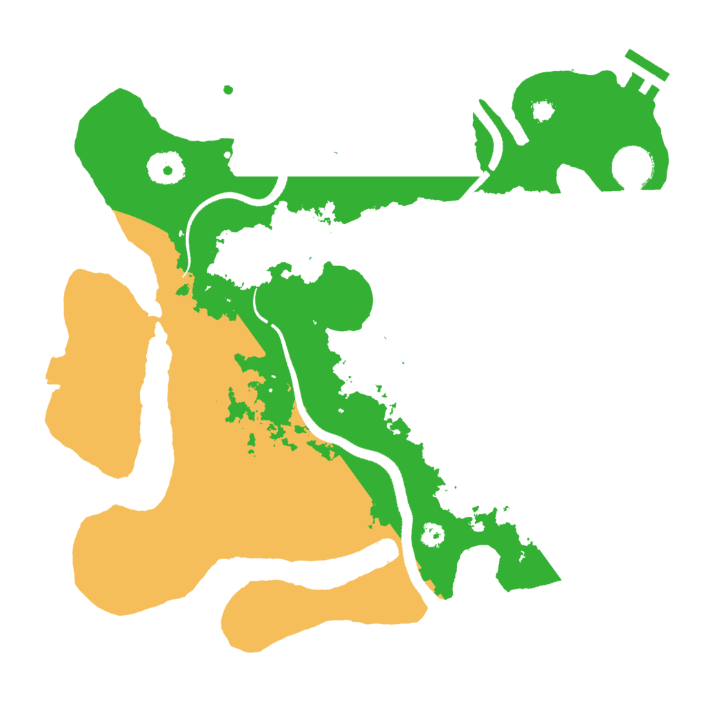 Biome Rust Map: Procedural Map, Size: 3000, Seed: 2435643