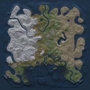 Thumbnail Rust Map: Procedural Map, Size: 4250, Seed: 1250762621, 17 Monuments