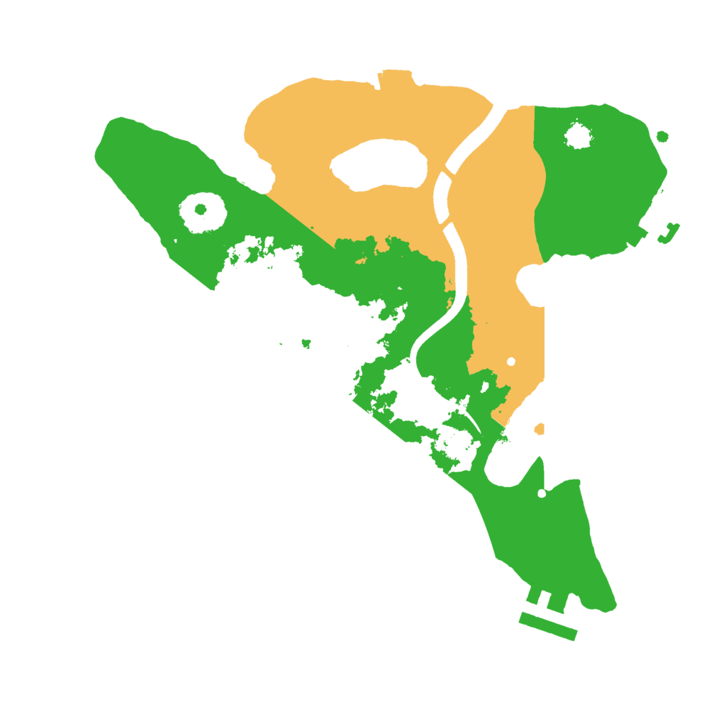 Biome Rust Map: Procedural Map, Size: 2500, Seed: 83734