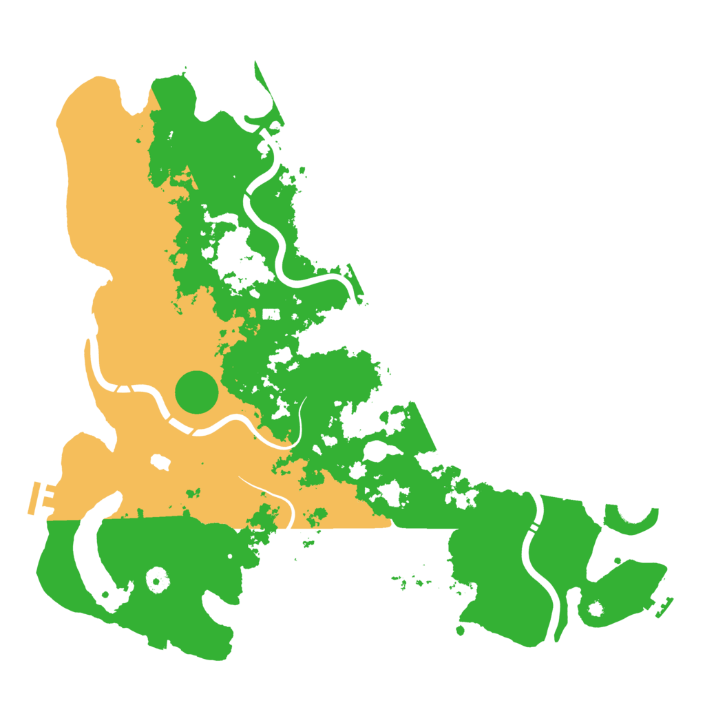 Biome Rust Map: Procedural Map, Size: 4300, Seed: 98221377