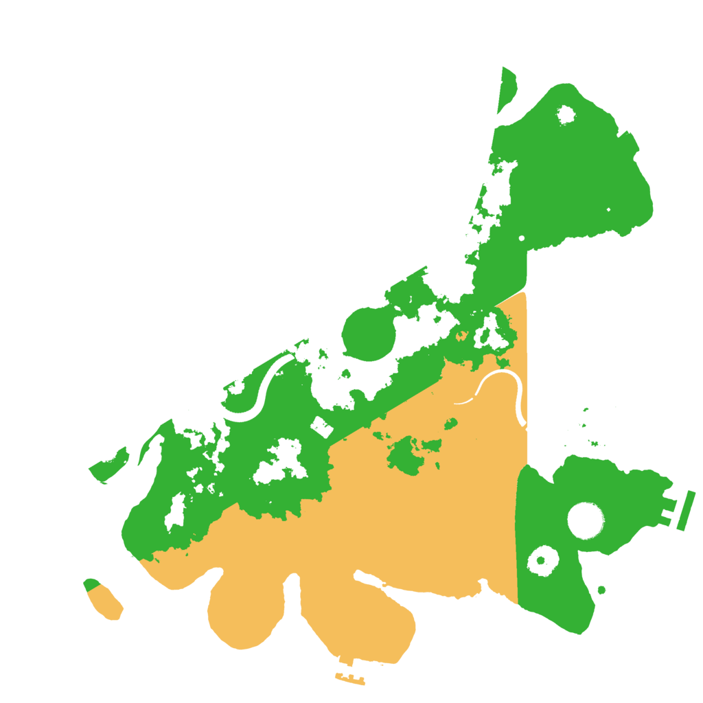 Biome Rust Map: Procedural Map, Size: 3500, Seed: 24527