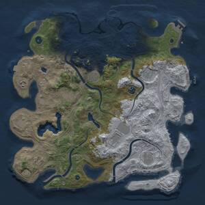 Thumbnail Rust Map: Procedural Map, Size: 4250, Seed: 559084717, 16 Monuments