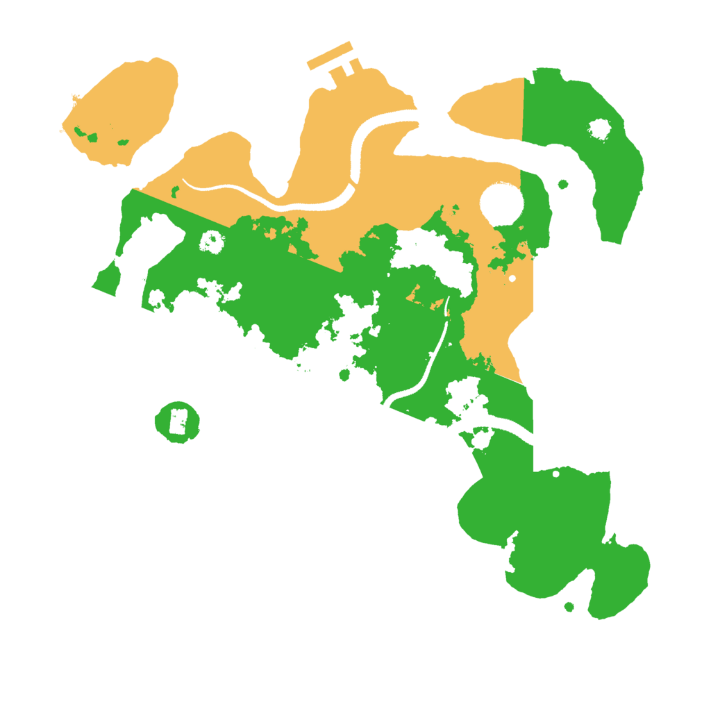 Biome Rust Map: Procedural Map, Size: 3000, Seed: 1057721401
