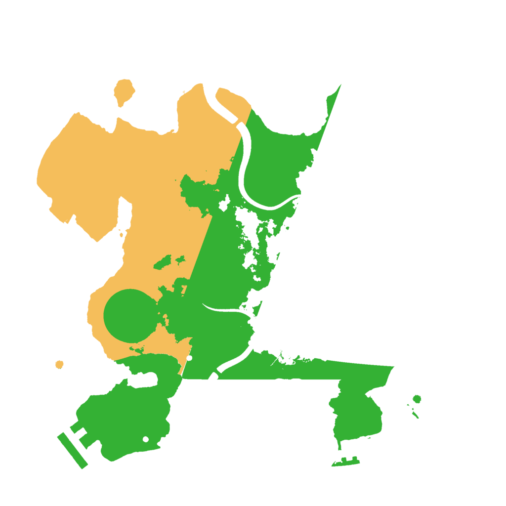Biome Rust Map: Procedural Map, Size: 2500, Seed: 156165