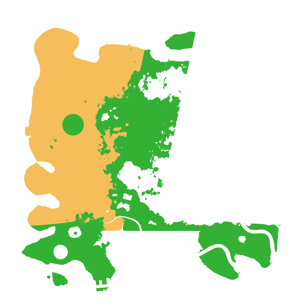 Biome Rust Map: Procedural Map, Size: 3800, Seed: 1195991667
