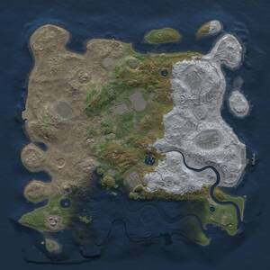 Thumbnail Rust Map: Procedural Map, Size: 3800, Seed: 1195991667, 16 Monuments