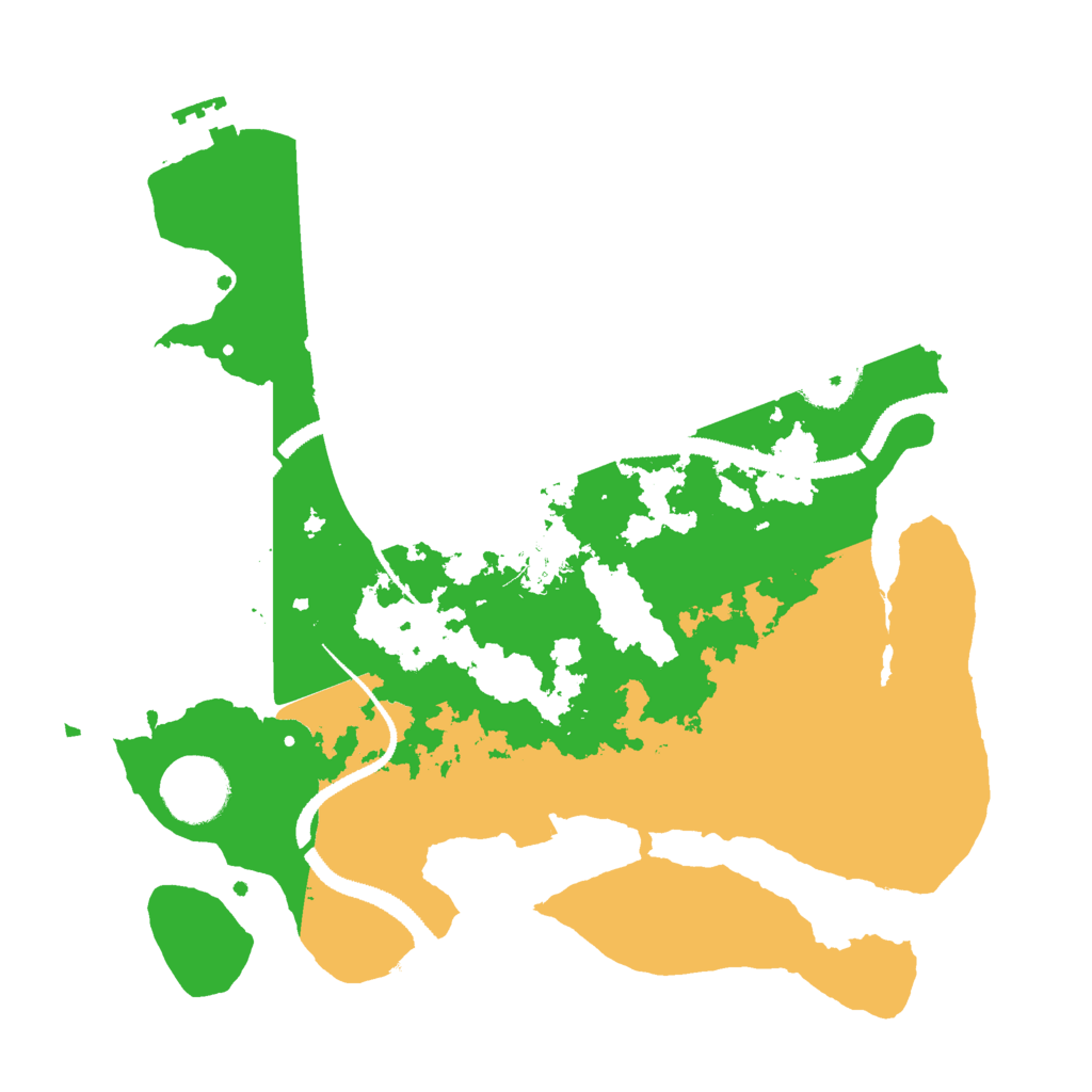 Biome Rust Map: Procedural Map, Size: 3000, Seed: 525543