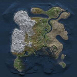 Thumbnail Rust Map: Procedural Map, Size: 2800, Seed: 1469226083, 10 Monuments
