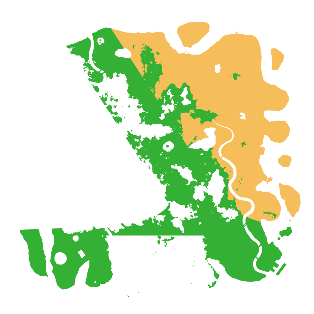 Biome Rust Map: Procedural Map, Size: 4500, Seed: 901091266
