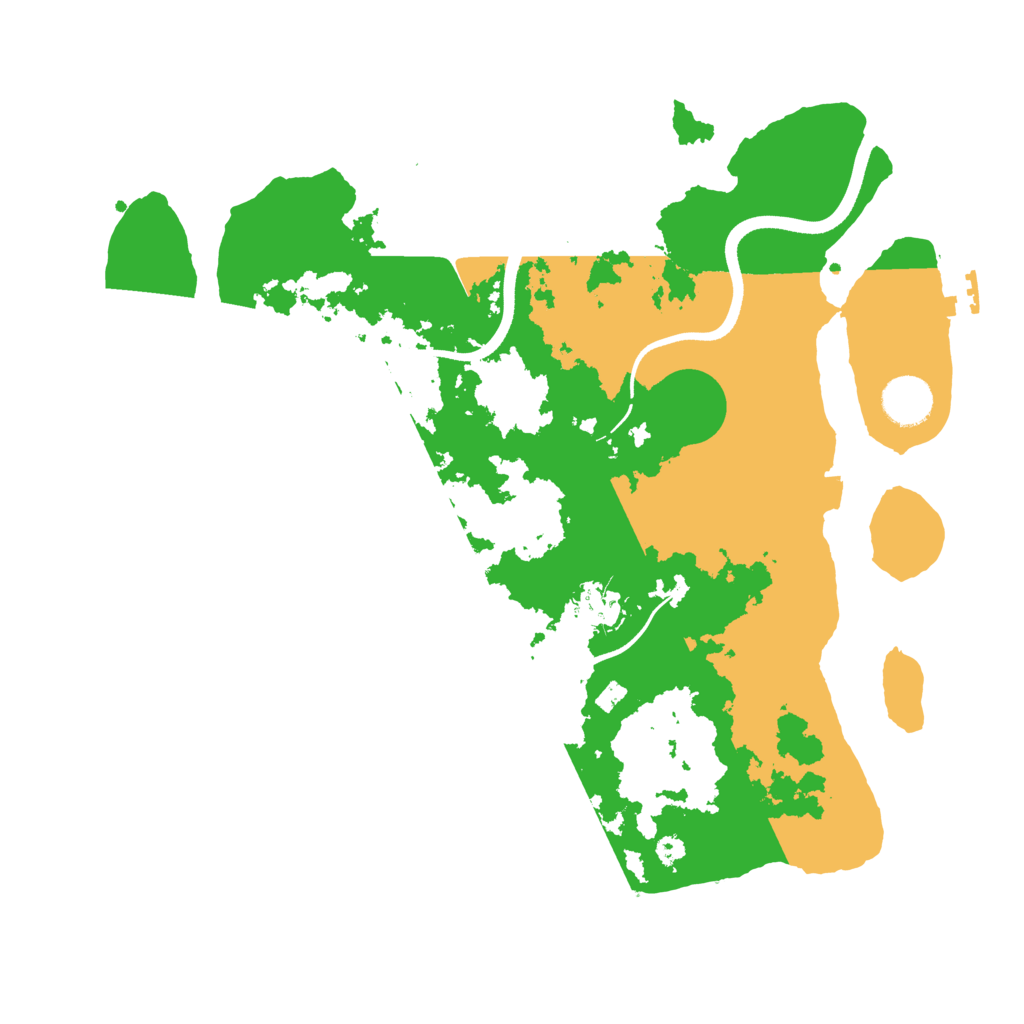 Biome Rust Map: Procedural Map, Size: 3600, Seed: 494270