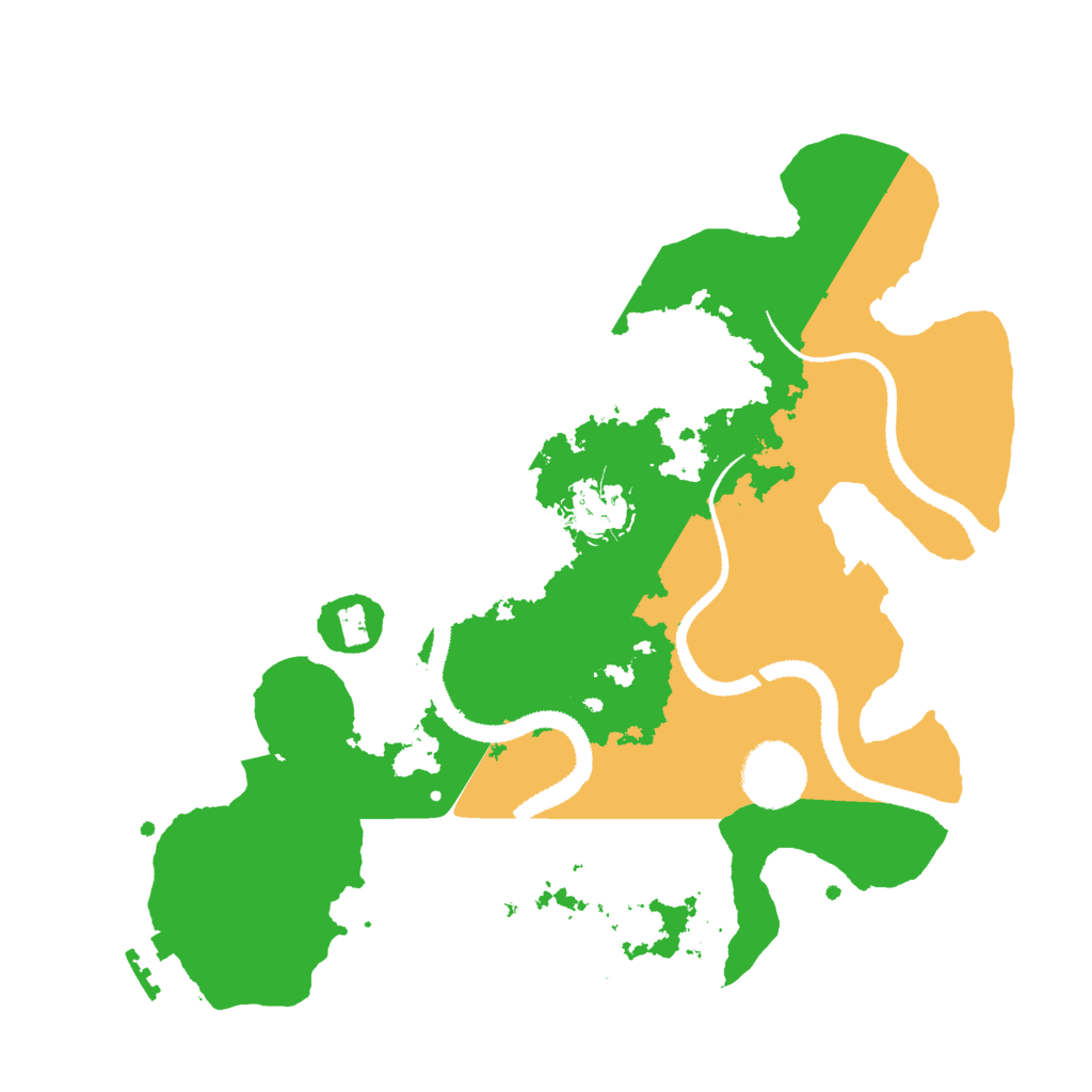 Biome Rust Map: Procedural Map, Size: 3000, Seed: 4962