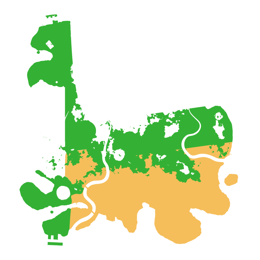 Biome Rust Map: Procedural Map, Size: 3500, Seed: 376641510