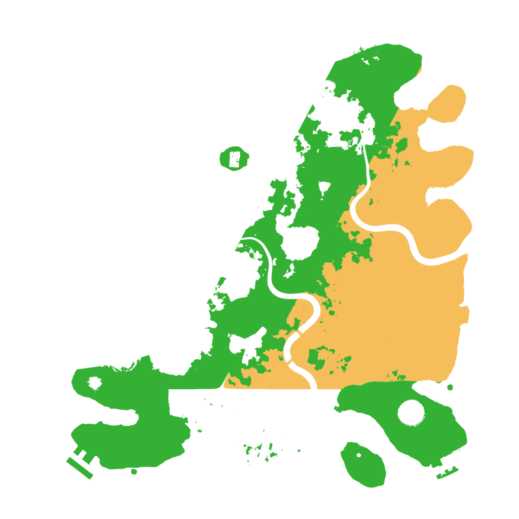 Biome Rust Map: Procedural Map, Size: 3500, Seed: 516257329