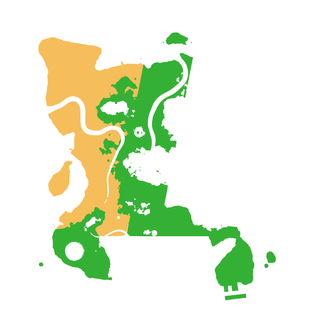 Biome Rust Map: Procedural Map, Size: 3000, Seed: 12139985