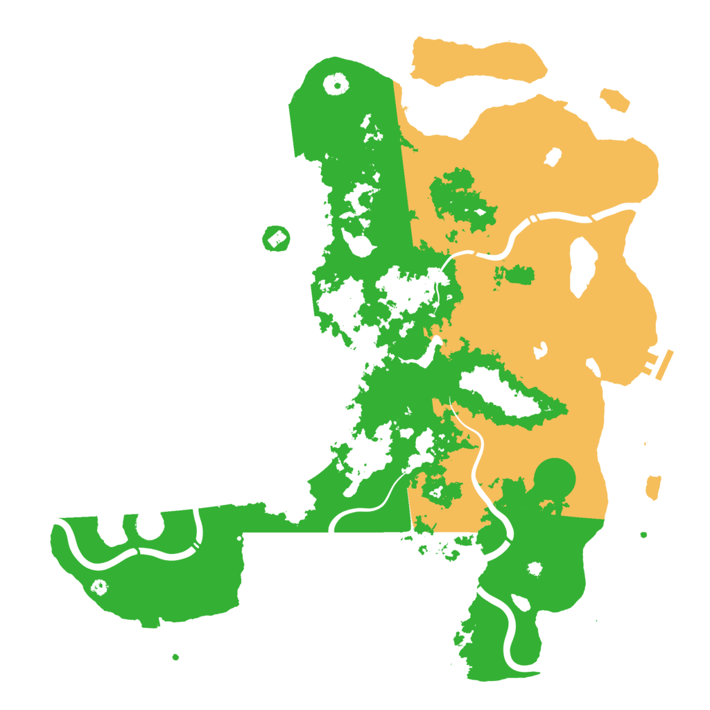 Biome Rust Map: Procedural Map, Size: 4500, Seed: 1723479215