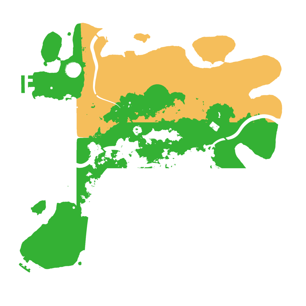 Biome Rust Map: Procedural Map, Size: 3500, Seed: 505037952