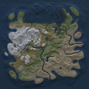 Thumbnail Rust Map: Procedural Map, Size: 4250, Seed: 88292400, 14 Monuments