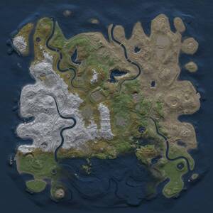 Thumbnail Rust Map: Procedural Map, Size: 4500, Seed: 449159477, 17 Monuments