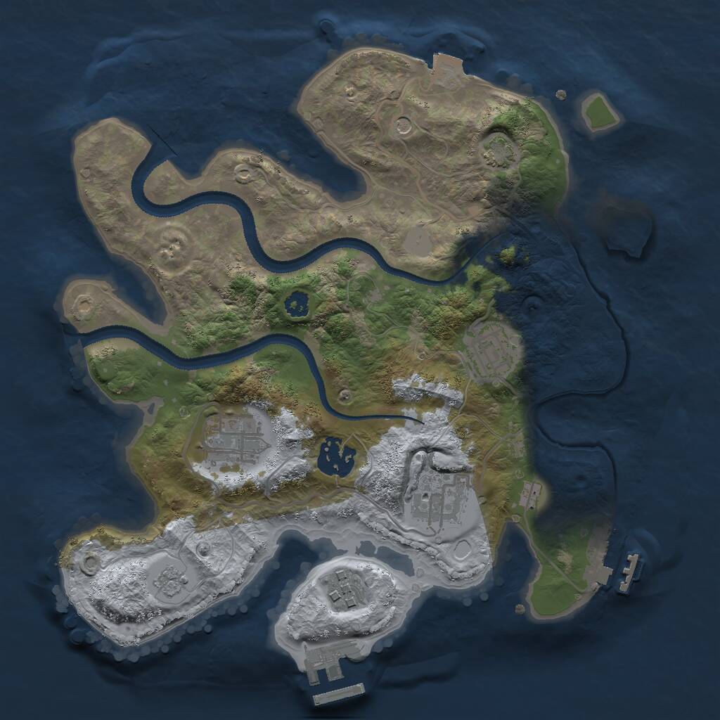 Rust Map: Procedural Map, Size: 2800, Seed: 1633738800, 11 Monuments