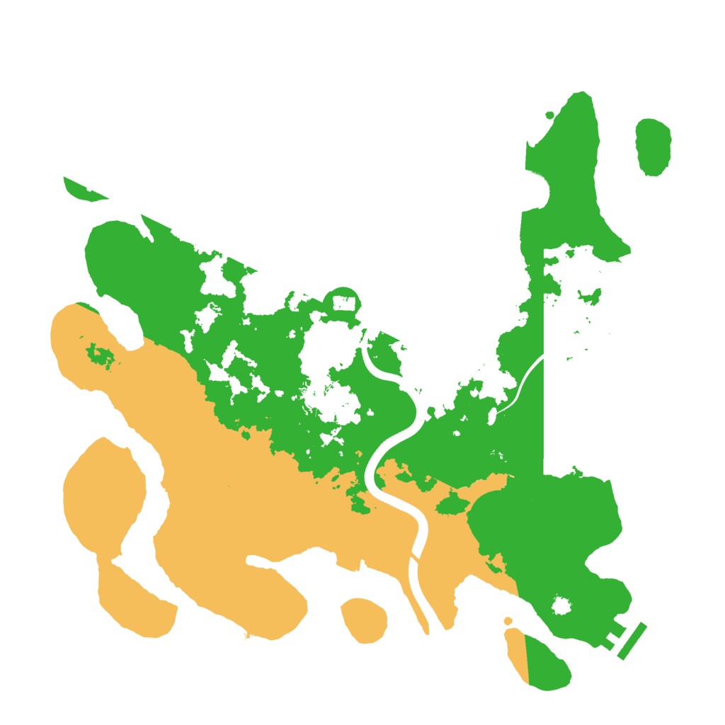 Biome Rust Map: Procedural Map, Size: 3500, Seed: 1340