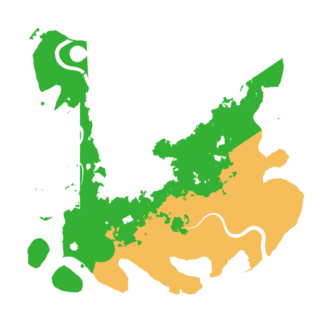 Biome Rust Map: Procedural Map, Size: 3500, Seed: 920915813