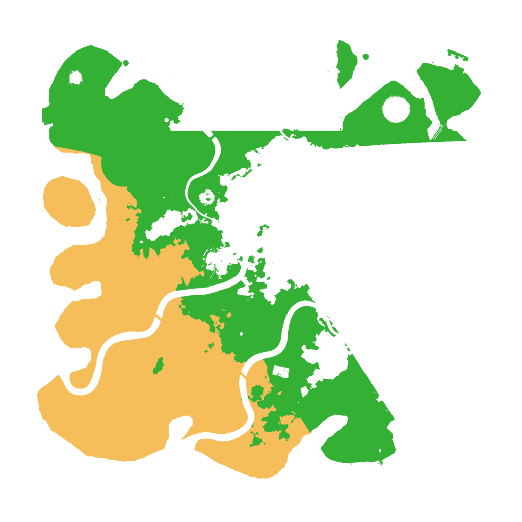 Biome Rust Map: Procedural Map, Size: 3500, Seed: 514581658