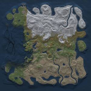 Thumbnail Rust Map: Procedural Map, Size: 4750, Seed: 108202504, 17 Monuments