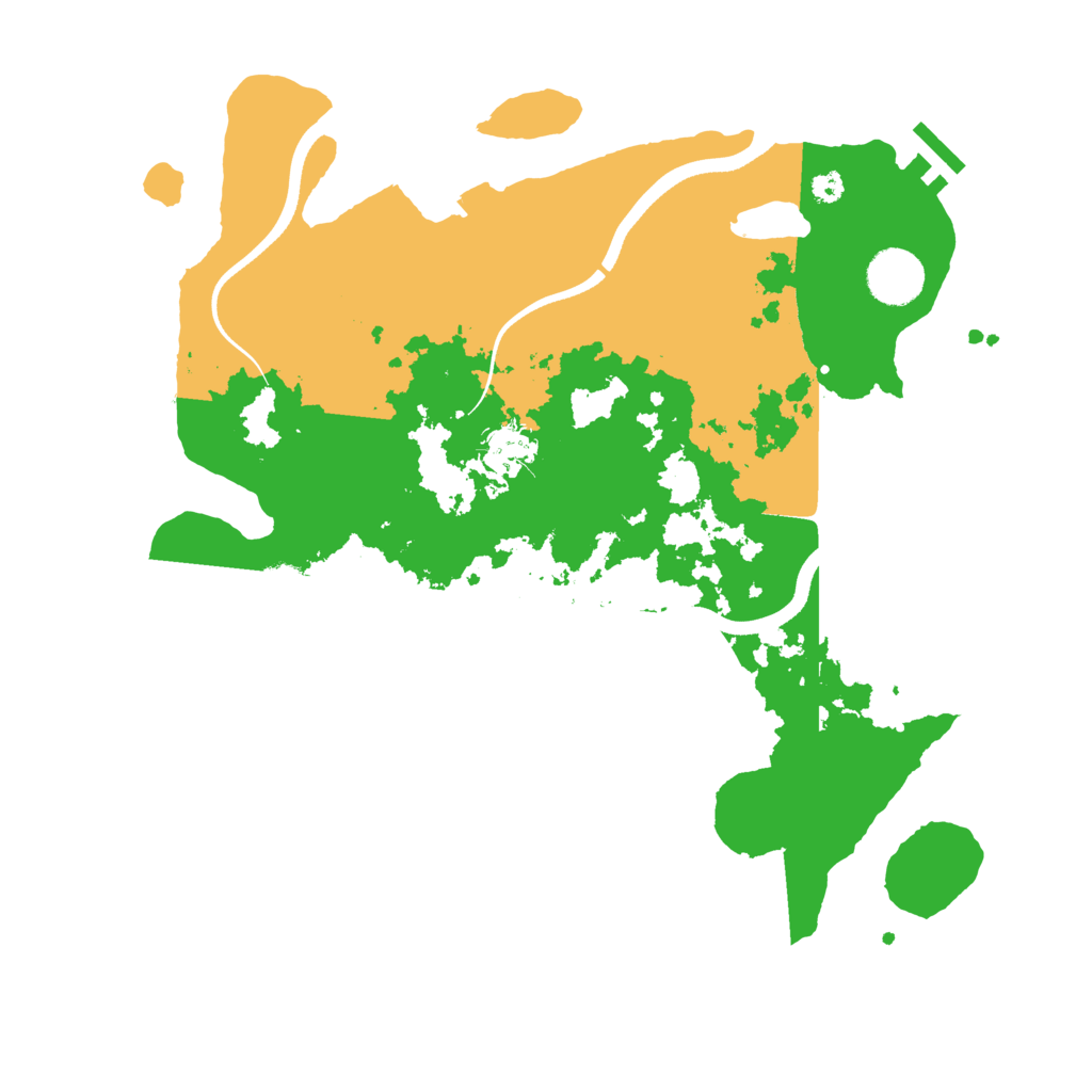 Biome Rust Map: Procedural Map, Size: 3500, Seed: 134420098