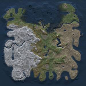 Thumbnail Rust Map: Procedural Map, Size: 4750, Seed: 280831620, 17 Monuments