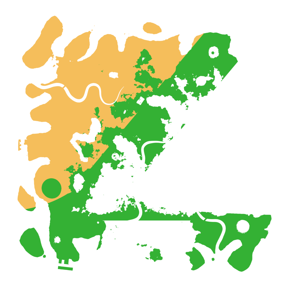 Biome Rust Map: Procedural Map, Size: 4000, Seed: 990358