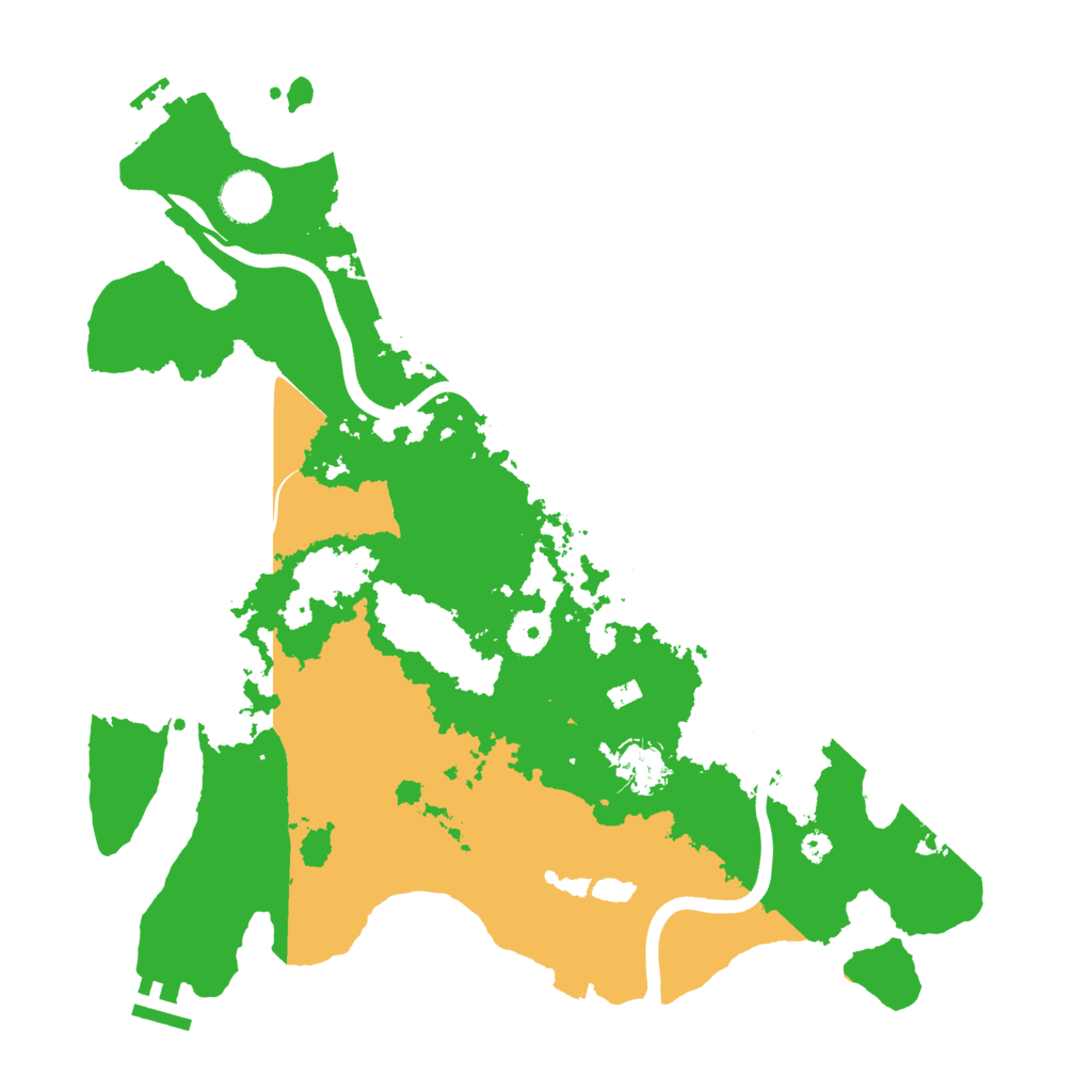 Biome Rust Map: Procedural Map, Size: 3700, Seed: 747661415