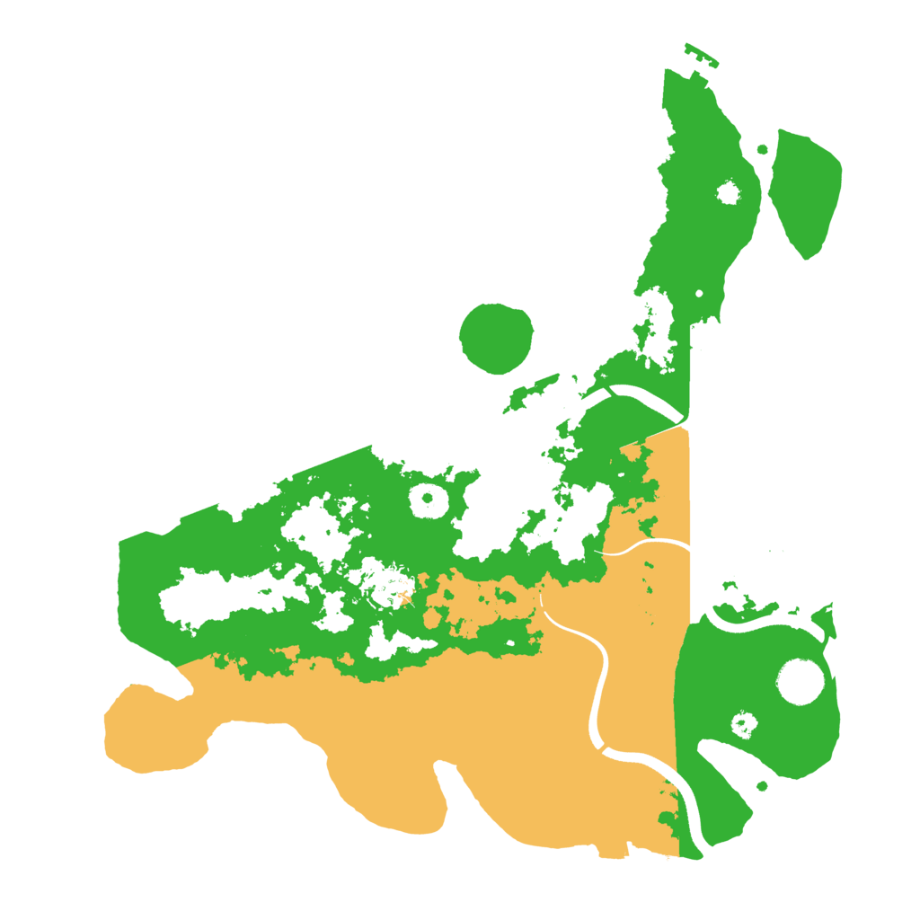 Biome Rust Map: Procedural Map, Size: 3600, Seed: 791015