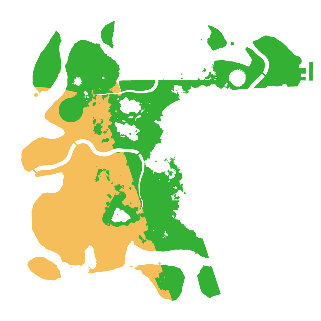 Biome Rust Map: Procedural Map, Size: 3500, Seed: 819473