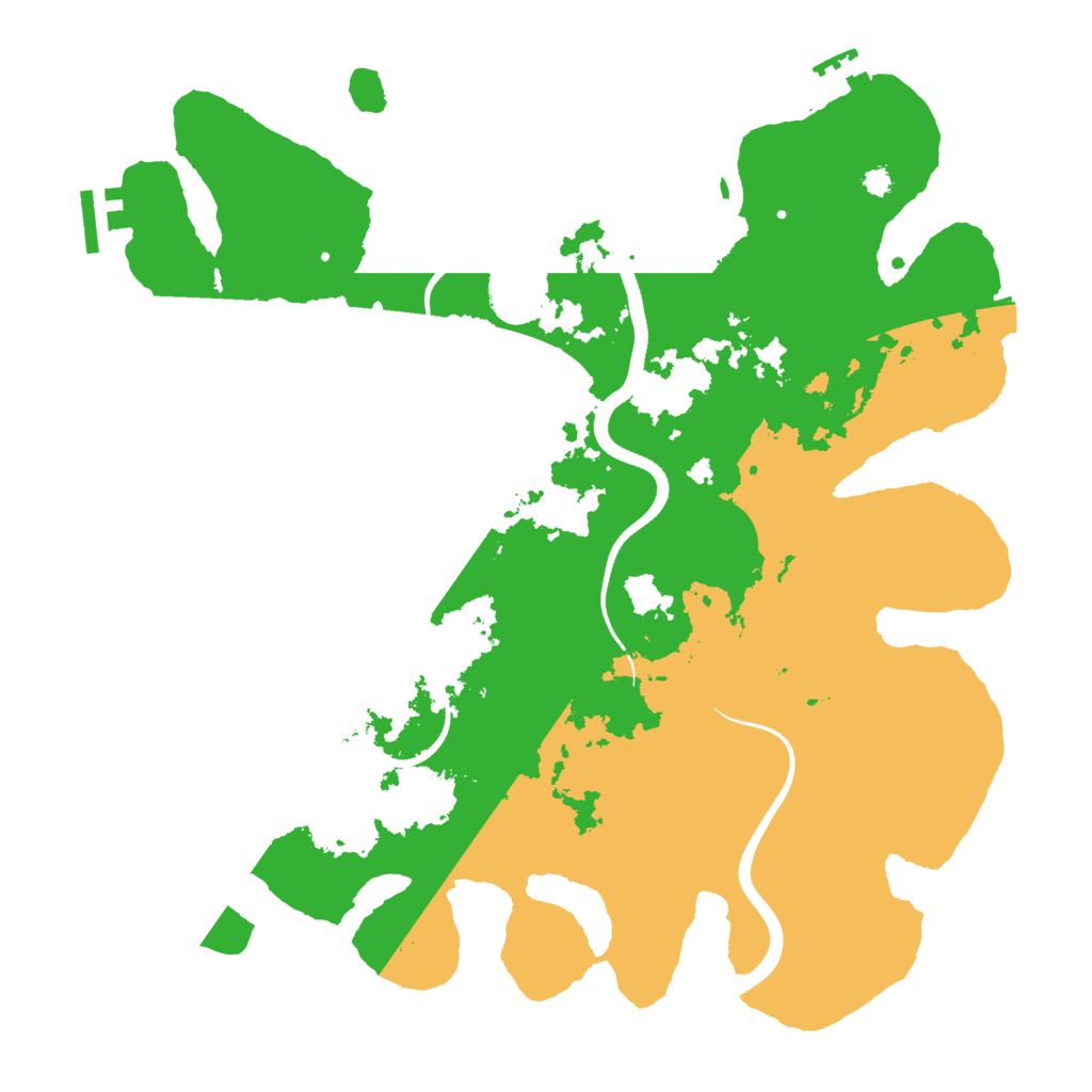 Biome Rust Map: Procedural Map, Size: 3500, Seed: 428446551